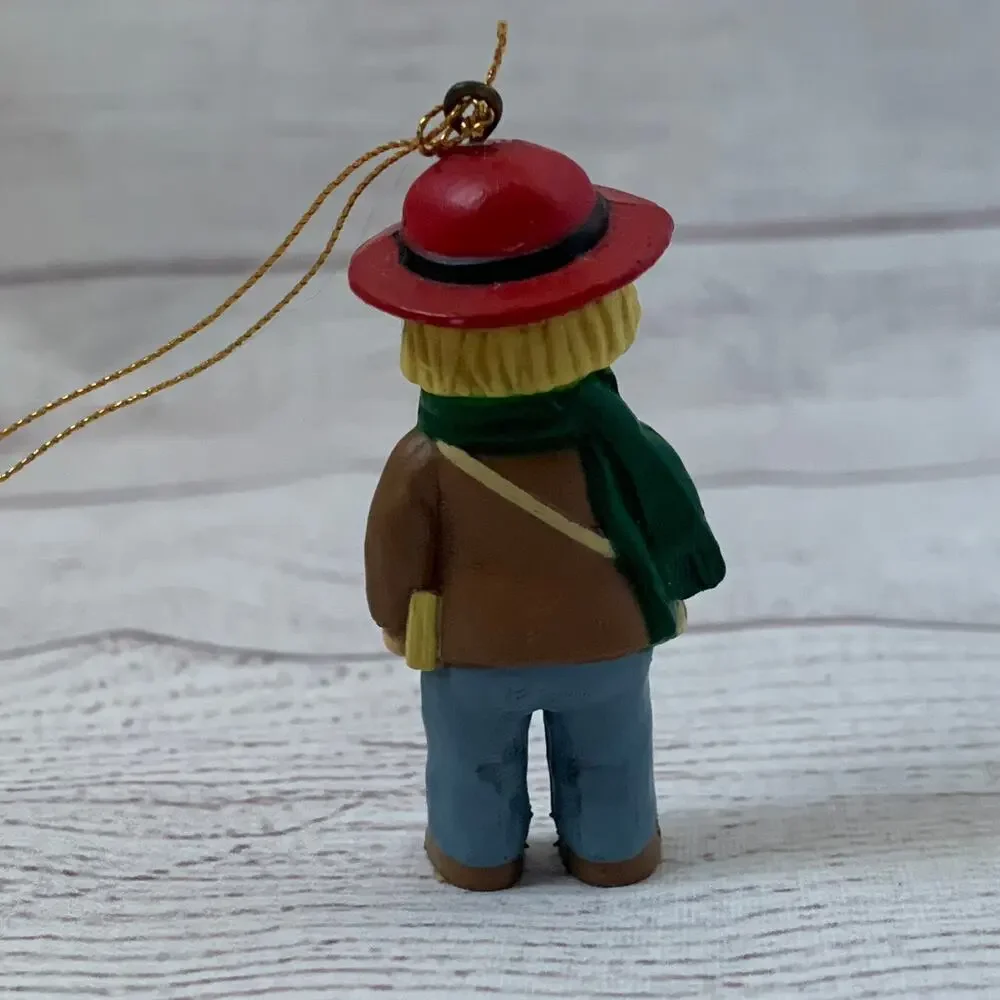 Vintage Bradford Boy with Bag Christmas Tree Ornament